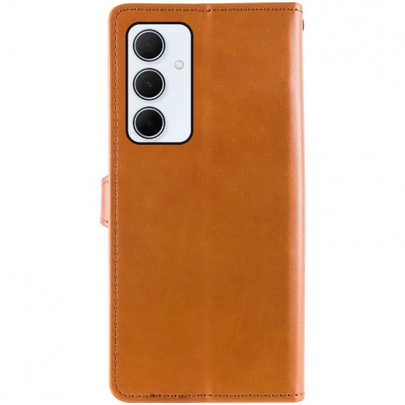 Шкіряний чохол-книжка GETMAN Gallant (PU) для Samsung Galaxy A26 5G Коричневий