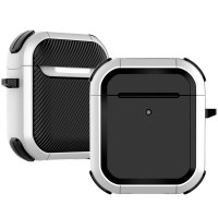 Футляр протиударний Black ed. для навушників Airpods 1/2 White