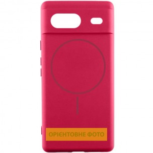 Чехол Silicone Cover Lakshmi Full Camera (AA) with MagFit для Google Pixel 9a Красный / Rose Red