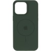 Чехол Silicone Case Full Protective (AA) V2 with MagSafe для Apple iPhone 11 Pro Max (6.5") Зеленый / Cyprus Green