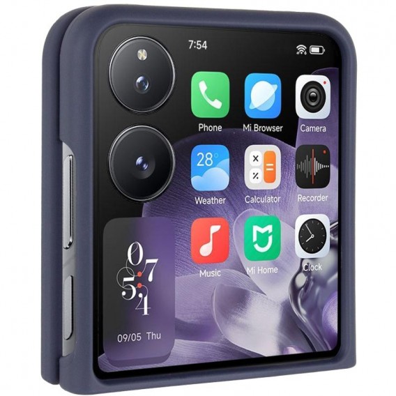 Чохол Foldables Silicone Cover Lakshmi (AAA) для Xiaomi Mix Flip 2 Темно-синій / Midnight blue