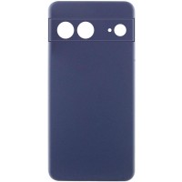 Чохол Silicone Cover Ummi Lakshmi Full Camera (AA) для Google Pixel 8 Синій / Midnight Blue