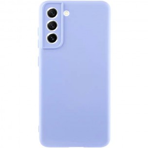Чехол TPU GETMAN Liquid Silk Full Camera для Samsung Galaxy S22+ Сиреневый / Light purple