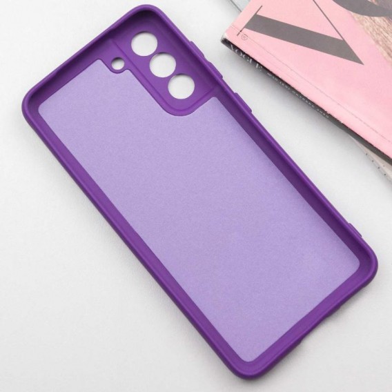 Чохол TPU GETMAN Liquid Silk Full Camera для Samsung Galaxy S22+ Фіолетовий / Purple