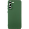 Чехол TPU GETMAN Liquid Silk Full Camera для Samsung Galaxy S22+ Зеленый / Dark green
