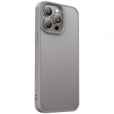 TPU чехол Carbon Protective with Magsafe для Apple iPhone 15 Pro (6.1 дюйма) Grey