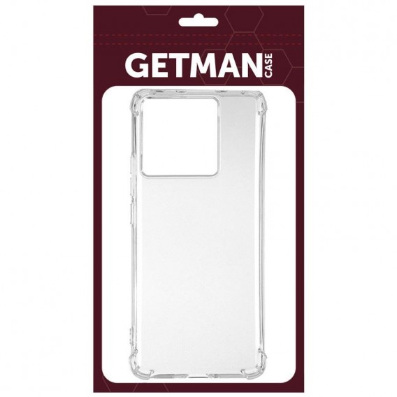 TPU чохол GETMAN Ease logo посилені кути для Xiaomi 17 Pro Безбарвний (прозорий)