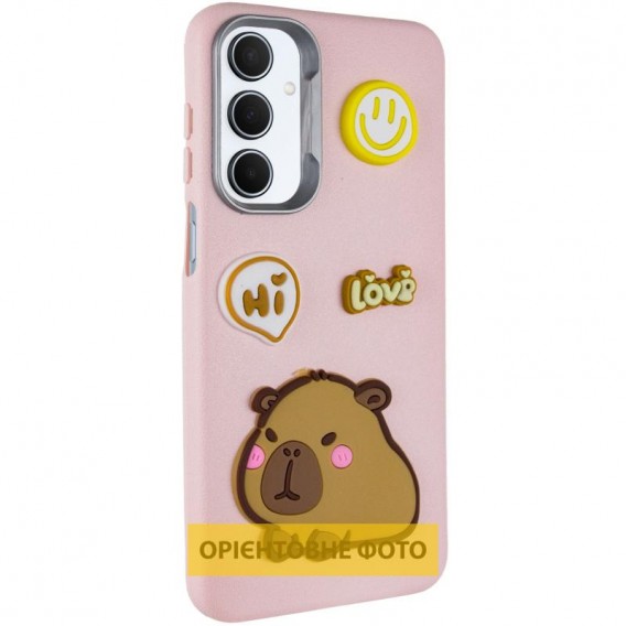 Чохол TPU Leather Toys для Motorola Moto G15 4G Capybara / Pink