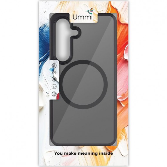 Чехол Ummi Colorful with MagSafe для Samsung Galaxy S25 Черный / Black