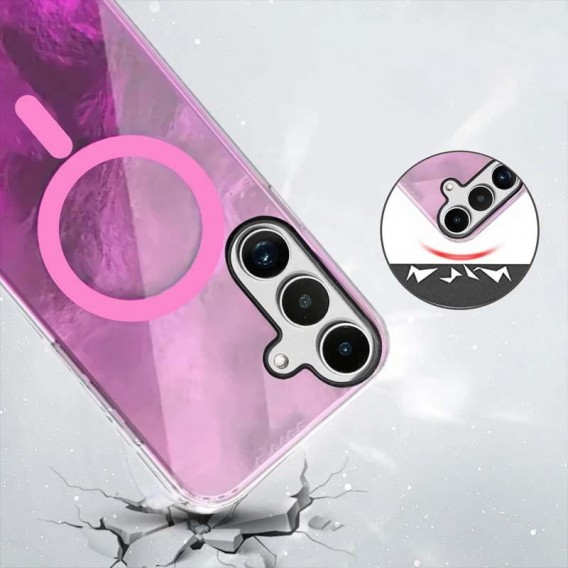 Чехол TPU Shiny Mountain (MagFit) для Samsung Galaxy S26 Pink