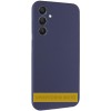 Чохол Silicone Cover Lakshmi Full Camera (AAA) для Samsung Galaxy A12 Темно-синій / Midnight blue