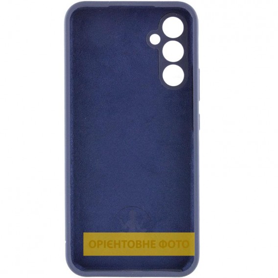 Чохол Silicone Cover Lakshmi Full Camera (AAA) для Samsung Galaxy A12 Темно-синій / Midnight blue