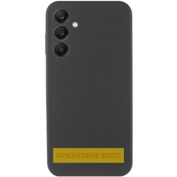 Чохол Silicone Cover Lakshmi Full Camera (AAA) для Samsung Galaxy A12 Чорний / Black