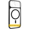 Чохол TPU+PC GETMAN Moon Clear with MagSafe для Apple iPhone 14 (6.1") Black