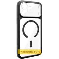 Чохол TPU+PC GETMAN Moon Clear with MagSafe для Apple iPhone 14 (6.1") Black