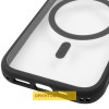Чохол TPU+PC GETMAN Moon Clear with MagSafe для Apple iPhone 14 (6.1") Black