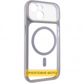 Чохол TPU+PC GETMAN Moon Clear with MagSafe для Apple iPhone 14 (6.1") Grey Чохол TPU+PC GETMAN Moon Clear with MagSafe для Apple iPhone 14 (6.1") Grey