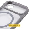 Чохол TPU+PC GETMAN Moon Clear with MagSafe для Apple iPhone 14 (6.1") Grey