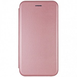 Кожаный чехол-книжка Classy для Xiaomi Redmi 7 Rose Gold