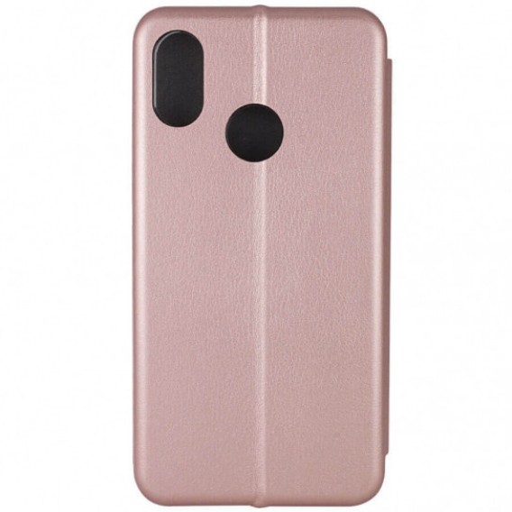 Кожаный чехол-книжка Classy для Xiaomi Redmi 7 Rose Gold
