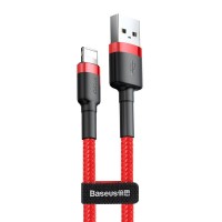 Дата кабель Baseus Cafule Lightning Cable 1.5A (2m) (CALKLF-C) Красный / Черный