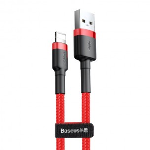 Дата кабель Baseus Cafule Lightning Cable 1.5A (2m) (CALKLF-C) Червоний / Чорний Дата кабель Baseus Cafule Lightning Cable 1.5A (2m) (CALKLF-C) Червоний / Чорний