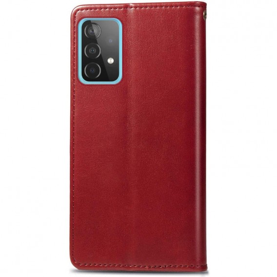 Кожаный чехол-книжка GETMAN Gallant (PU) для Samsung Galaxy A23 4G Красный