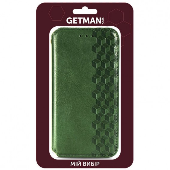 Шкіряний чохол-книжка GETMAN Cubic (PU) для Xiaomi 13 Зелений