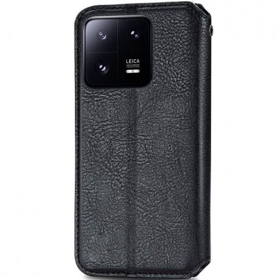 Шкіряний чохол-книжка GETMAN Cubic (PU) для Xiaomi 13 Чорний
