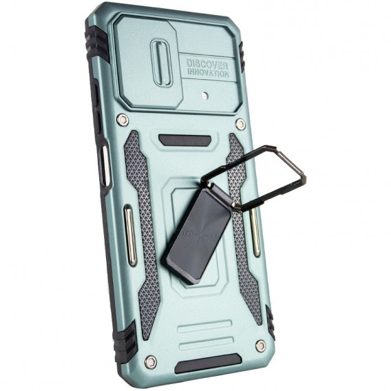 Ударостійкий чохол Camshield Army Ring для Xiaomi Poco X5 Pro 5G / Note 12 Pro 5G Зелений / Light Green