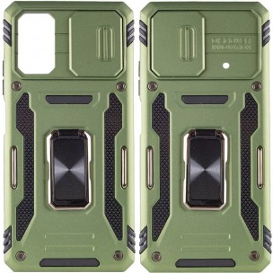 Ударопрочный чехол Camshield Army Ring для Xiaomi Poco X5 Pro 5G / Note 12 Pro 5G Оливковый / Army Green Ударопрочный чехол Camshield Army Ring для Xiaomi Poco X5 Pro 5G / Note 12 Pro 5G Оливковый / Army Green