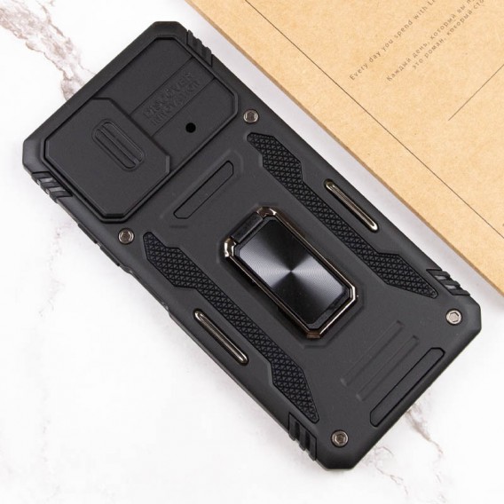 Ударостійкий чохол Camshield Army Ring для Xiaomi Poco X5 Pro 5G / Note 12 Pro 5G Чорний / Black