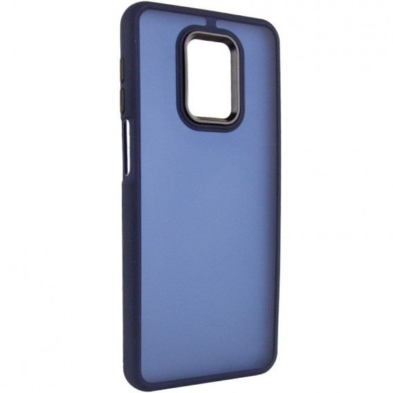 Чохол TPU+PC Lyon Frosted для Xiaomi Redmi Note 9s / Note 9 Pro / Note 9 Pro Max Navy Blue