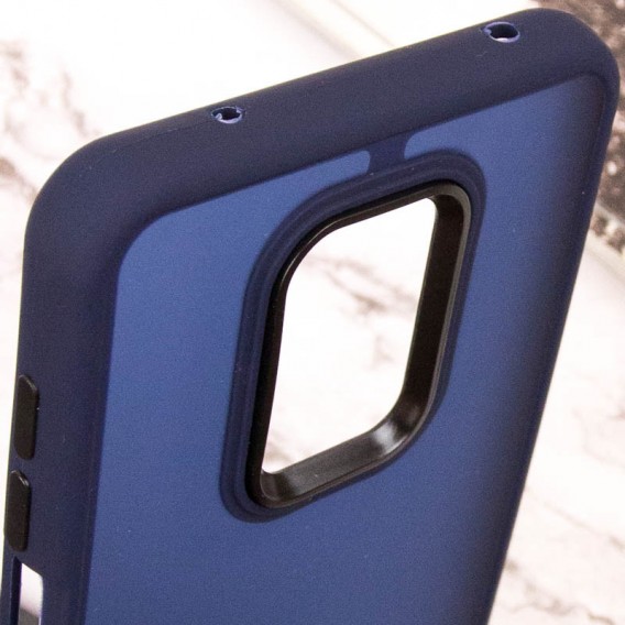 Чохол TPU+PC Lyon Frosted для Xiaomi Redmi Note 9s / Note 9 Pro / Note 9 Pro Max Navy Blue
