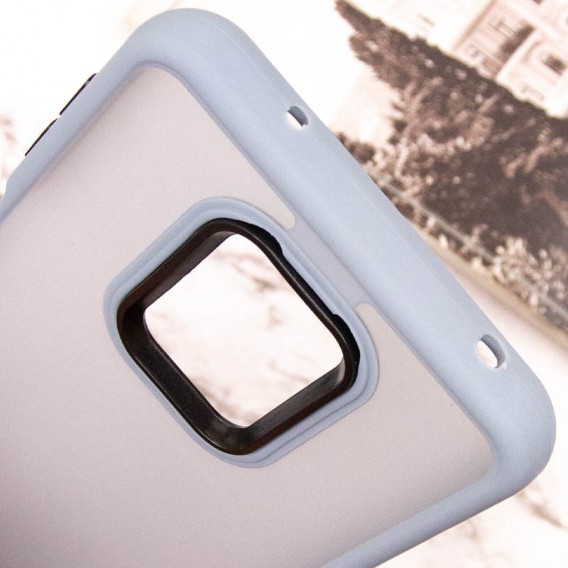 Чохол TPU+PC Lyon Frosted для Xiaomi Redmi Note 9s / Note 9 Pro / Note 9 Pro Max Sierra Blue