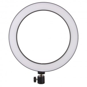 Кільцева світлодіодна LED лампа Flat Ring 8" Black