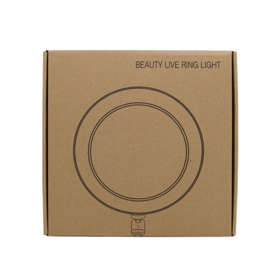 Кільцева світлодіодна LED лампа Flat Ring 8" Black
