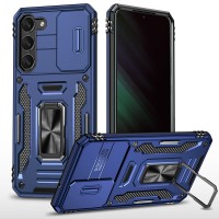 Ударостійкий чохол Camshield Army Ring для Samsung Galaxy S21 FE Синій / Navy