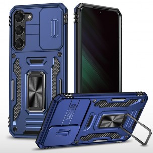 Ударопрочный чехол Camshield Army Ring для Samsung Galaxy S21 FE Синий / Navy Ударопрочный чехол Camshield Army Ring для Samsung Galaxy S21 FE Синий / Navy