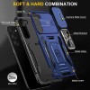 Ударостійкий чохол Camshield Army Ring для Samsung Galaxy S21 FE Синій / Navy