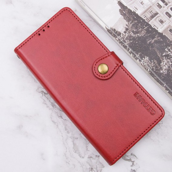 Шкіряний чохол-книжка GETMAN Gallant (PU) для Samsung Galaxy S24 Ultra Червоний