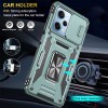 Ударопрочный чехол Camshield Army Ring для Xiaomi Redmi 12 / Poco M6 Pro 5G Зеленый / Light Green