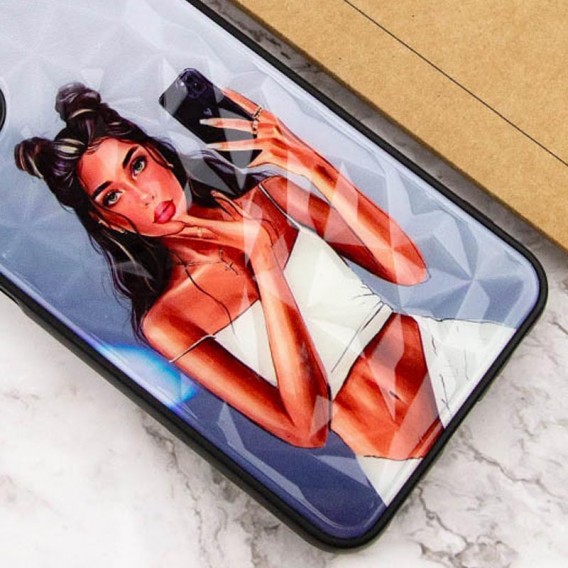 TPU+PC чехол Prisma Ladies для Xiaomi Redmi A3 Black in White