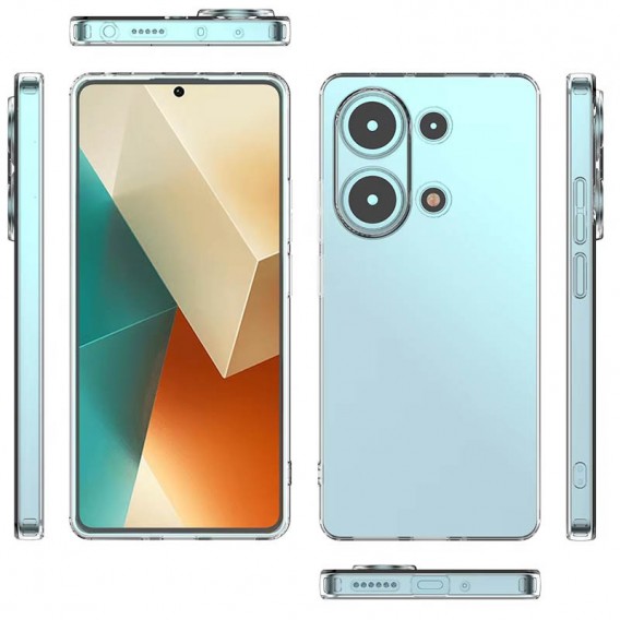 TPU чехол Epic Transparent 1,5mm Full Camera для Xiaomi Redmi Note 13 Pro 4G/Poco M6 Pro 4G/Note 14S Бесцветный (прозрачный)