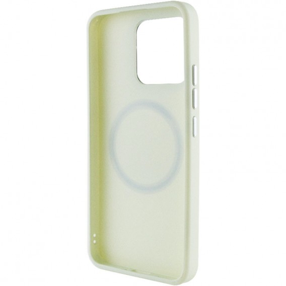 TPU чехол Bonbon Metal Style with MagSafe для Xiaomi Redmi Note 13 4G Белый / White