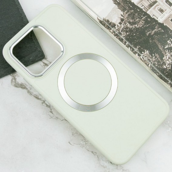 TPU чехол Bonbon Metal Style with MagSafe для Xiaomi Redmi Note 13 4G Белый / White