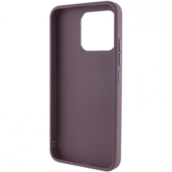 TPU чехол Bonbon Metal Style with MagSafe для Xiaomi Redmi Note 13 4G Бордовый / Plum