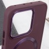 TPU чехол Bonbon Metal Style with MagSafe для Xiaomi Redmi Note 13 4G Бордовый / Plum