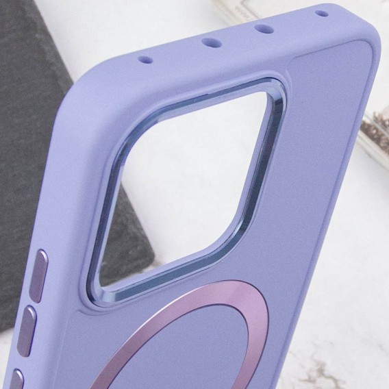 TPU чехол Bonbon Metal Style with MagSafe для Xiaomi Redmi Note 13 4G Сиреневый / Dasheen