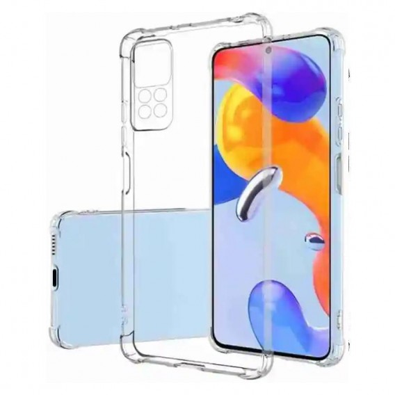 TPU чохол GETMAN Ease logo посилені кути Full Camera для Xiaomi Redmi Note 11 (Global) / Note 11S Безбарвний (прозорий)